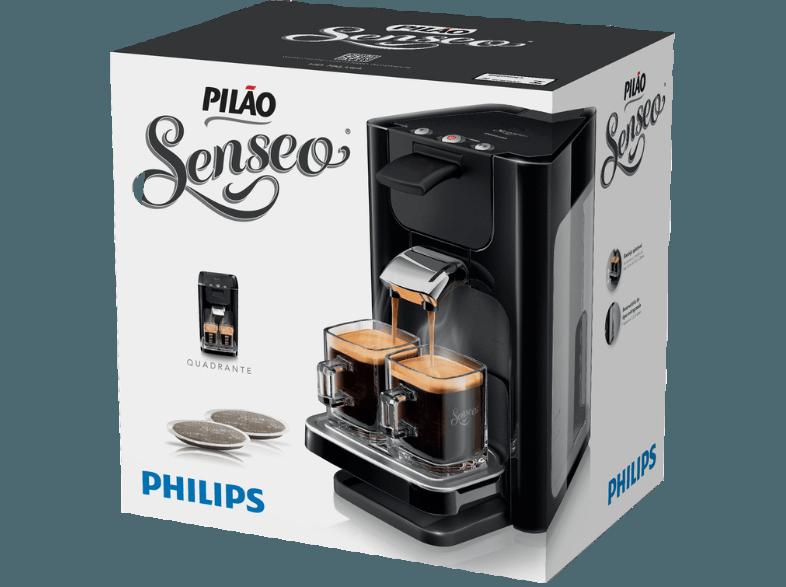 PHILIPS Senseo Quadrante HD7863/60 Kaffeepadmaschine (1.2 Liter, Schwarz), PHILIPS, Senseo, Quadrante, HD7863/60, Kaffeepadmaschine, 1.2, Liter, Schwarz,