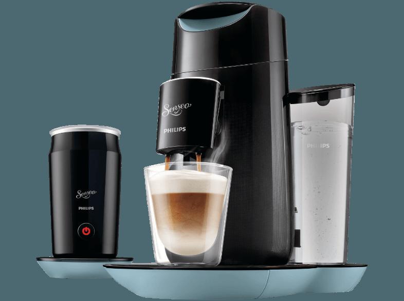 PHILIPS Senseo Twist HD7874/60 Kaffeepadmaschine (1 Liter/Jahr, Misty Dawn/Schwarz)