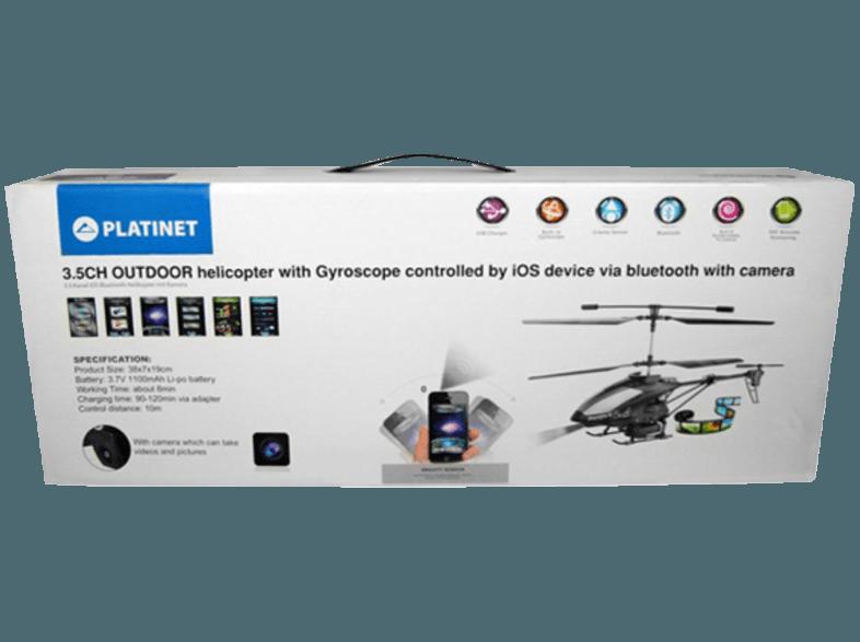 PLATINET 69898 Bluetooth Helikopter mit Kamera   Video Bluetooth-gesteuerter Helikopter mit Kamera, PLATINET, 69898, Bluetooth, Helikopter, Kamera, , Video, Bluetooth-gesteuerter, Helikopter, Kamera