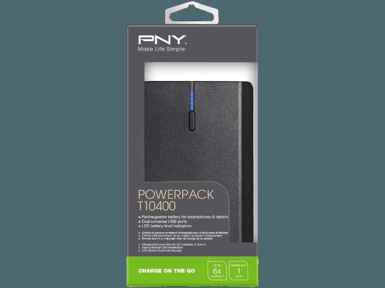 PNY P-B10400-14TK01-RB PowerPack/Powerbank/mobiles Laden/Ersatzbatterie/Ersatzakku