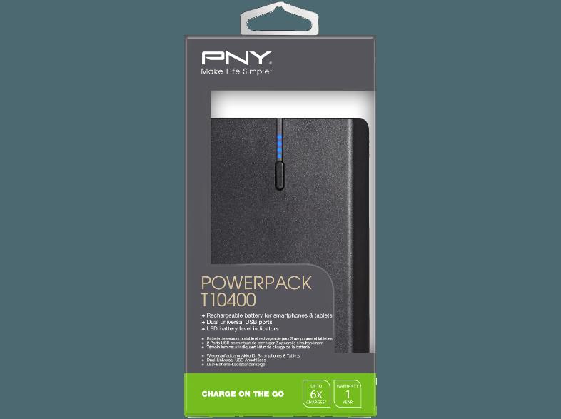 PNY P-B10400-14TK01-RB PowerPack/Powerbank/mobiles Laden/Ersatzbatterie/Ersatzakku, PNY, P-B10400-14TK01-RB, PowerPack/Powerbank/mobiles, Laden/Ersatzbatterie/Ersatzakku