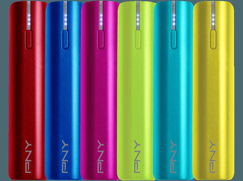 PNY PowerPack T2600 Color PowerPack/Powerbank/mobiles Laden/Ersatzbatterie/Ersatzakku