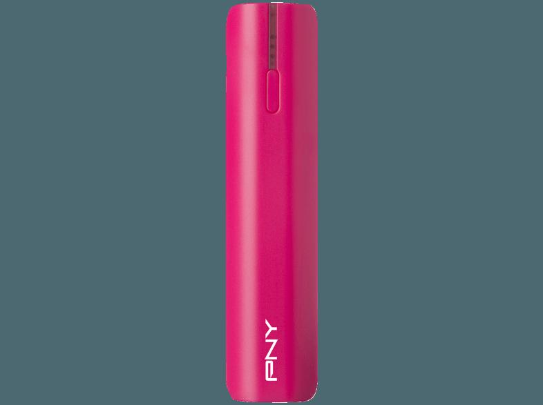 PNY PowerPack T2600 pink PowerPack, Powerbank, Ersatzbatterie, Ersatzakku, mobiles laden