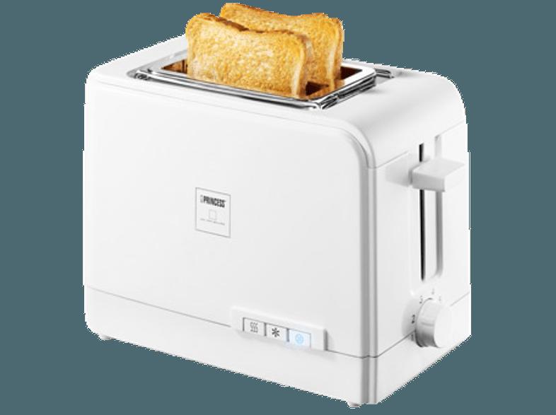 PRINCESS 142613 Toaster Weiß (870 Watt, Schlitze: 2), PRINCESS, 142613, Toaster, Weiß, 870, Watt, Schlitze:, 2,