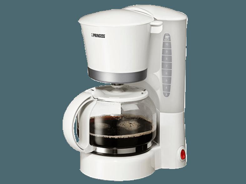 PRINCESS 242143 Kaffeemaschine Weiß (Glaskanne)