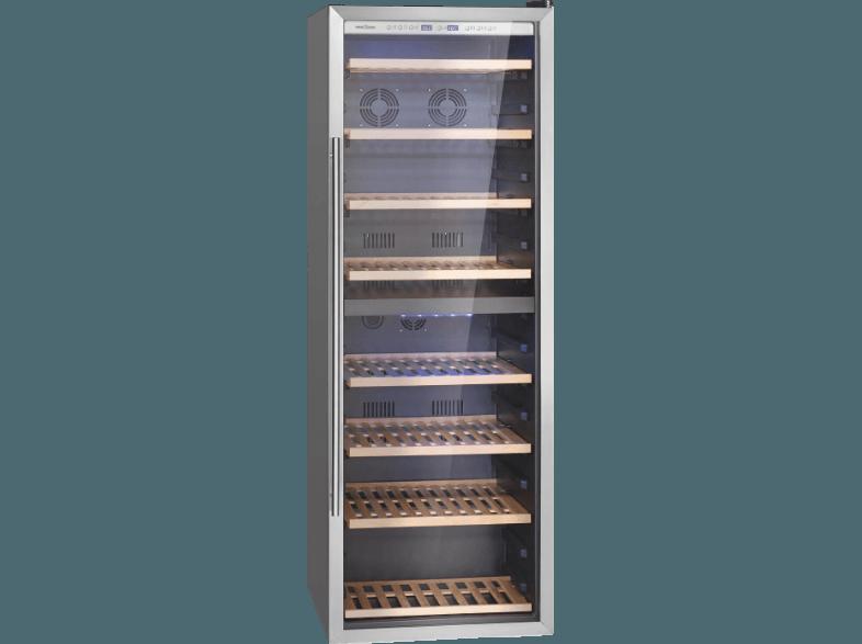 PROFI COOK PC-WC 1065 Weinklimaschrank (460 kWh/Jahr, C, 160 Flaschen, Edelstahl/Schwarz)