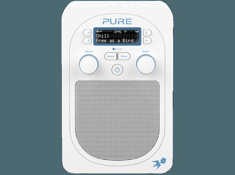 PURE Evoke D2 BT Rob Ryan Blue  (Digital, UKW, DAB, DAB , Weiß/Blau)