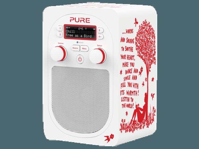 PURE Evoke D2 BT Rob Ryan Red  (Digital, UKW, DAB, DAB , Bunt), PURE, Evoke, D2, BT, Rob, Ryan, Red, , Digital, UKW, DAB, DAB, Bunt,