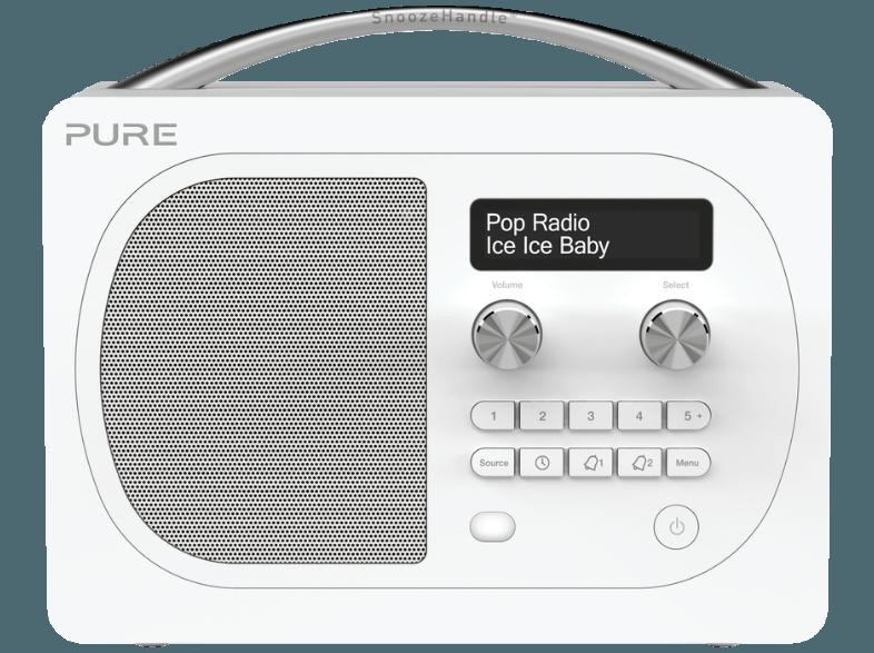 PURE Evoke D4 BT Glacier Radio (Digital, UKW, DAB, DAB , Weiß)