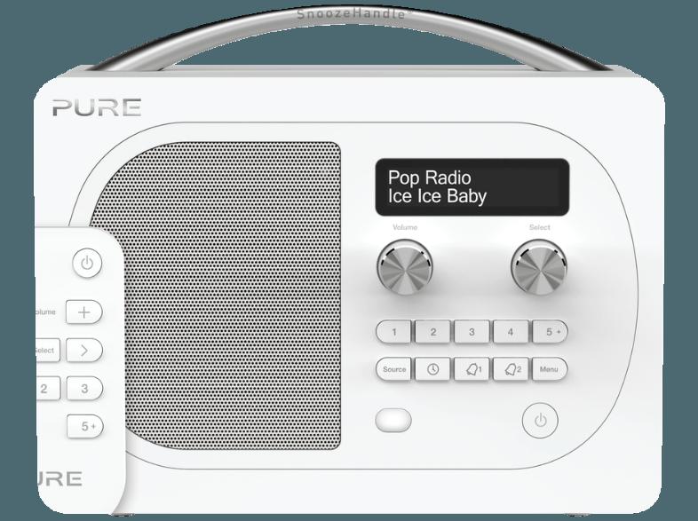 PURE Evoke D4 BT Glacier Radio (Digital, UKW, DAB, DAB , Weiß)