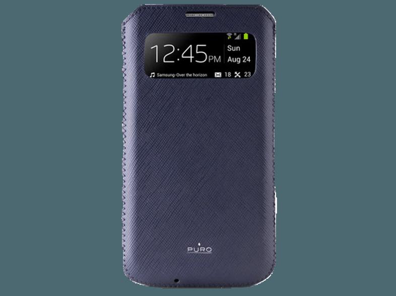 PURO PU-007425 Pouch Case Slim Essential Hochwertige Echtledertasche Galaxy S4