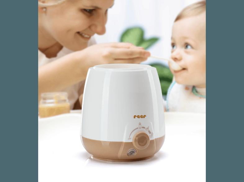 REER 3310 Simply Hot Babykostwärmer Weiß/Braun