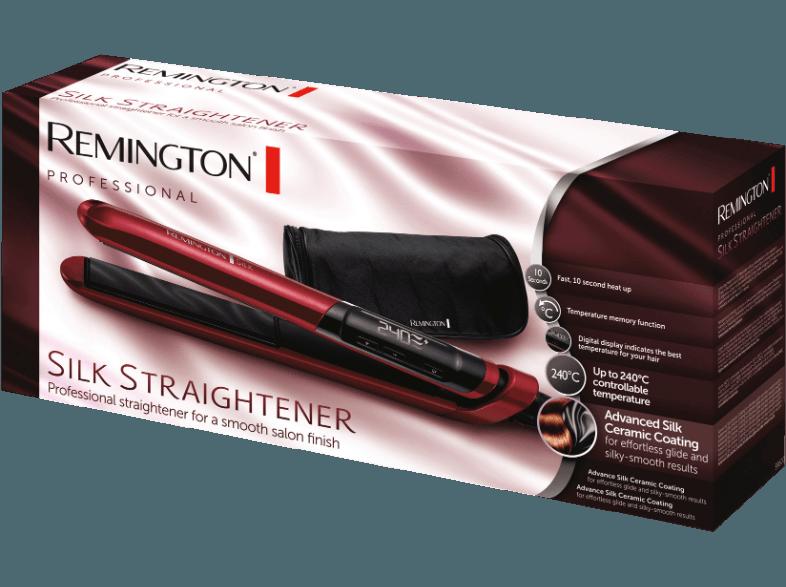 REMINGTON S 9600 SILK Haarglätter (Keramikbeschichtung mit Seidenproteinen, Temperaturstufen:10 Stufen und Turbo Boost für 30 Sek.), REMINGTON, S, 9600, SILK, Haarglätter, Keramikbeschichtung, Seidenproteinen, Temperaturstufen:10, Stufen, Turbo, Boost, 30, Sek.,