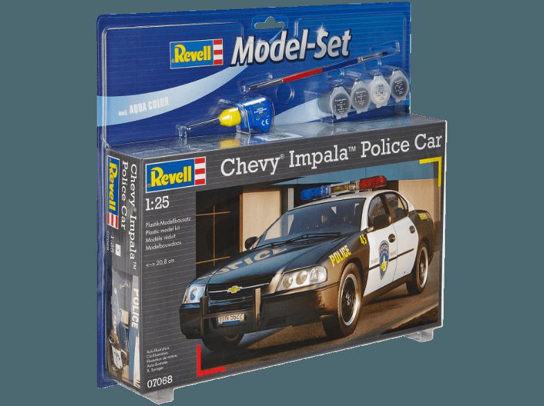 REVELL 67068 Chevy Impala Police Schwarz, Weiß