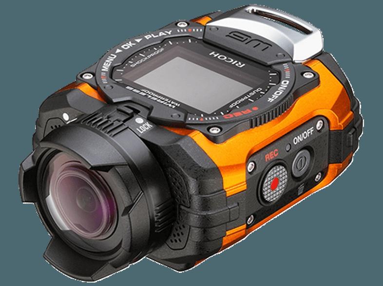 RICOH WG-M1 Life Blogging Cam Orange (Wasserdicht bis: bis zu 10 m, CMOS, WLAN), RICOH, WG-M1, Life, Blogging, Cam, Orange, Wasserdicht, bis:, bis, 10, m, CMOS, WLAN,