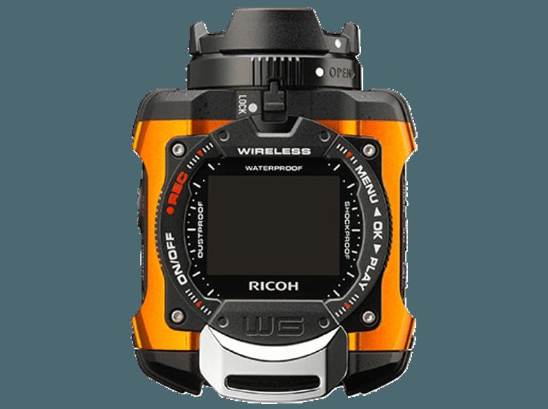 RICOH WG-M1 Life Blogging Cam Orange (Wasserdicht bis: bis zu 10 m, CMOS, WLAN), RICOH, WG-M1, Life, Blogging, Cam, Orange, Wasserdicht, bis:, bis, 10, m, CMOS, WLAN,