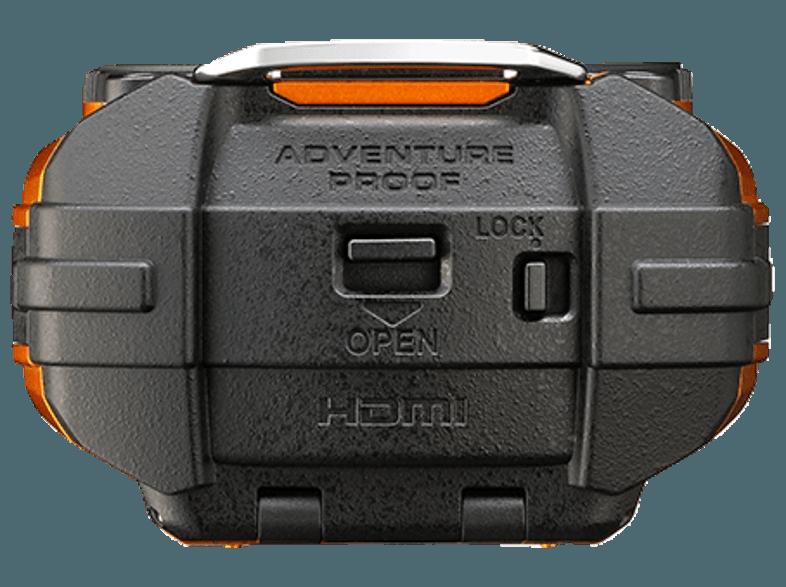 RICOH WG-M1 Life Blogging Cam Orange (Wasserdicht bis: bis zu 10 m, CMOS, WLAN), RICOH, WG-M1, Life, Blogging, Cam, Orange, Wasserdicht, bis:, bis, 10, m, CMOS, WLAN,