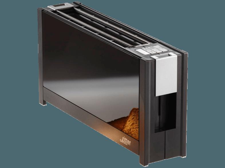 RITTER 630.000 VOLCANO 5 Toaster Schwarz (950 Watt, Schlitze: 1)