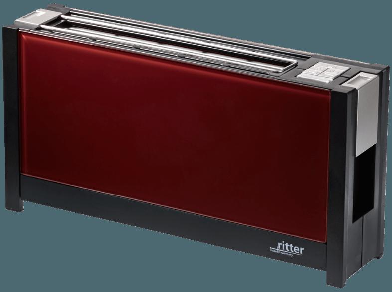 RITTER 630.002 VOLCANO 5 Toaster Rot (950 Watt, Schlitze: 1)