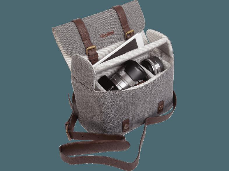 ROLLEI 20244 Vintage Tasche für Systemkameras und spiegellose Kameras (Farbe: Grau)