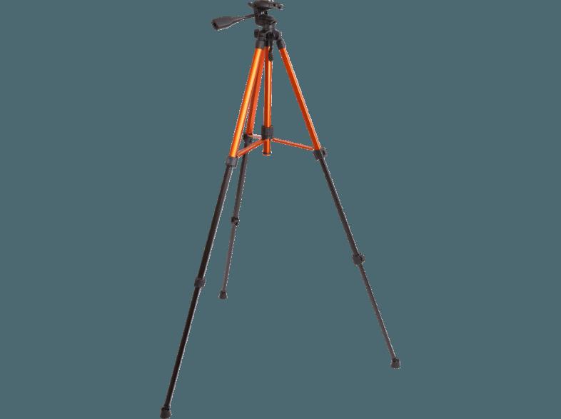 ROLLEI 20951 Fotopro Digi 9300 Dreibein Stativ, Orange, (Ausziehbar bis 1500 mm)