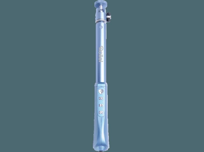 ROLLEI 21545 Einbein Selfiestick, Blau, (Ausziehbar bis 945 mm), ROLLEI, 21545, Einbein, Selfiestick, Blau, Ausziehbar, bis, 945, mm,