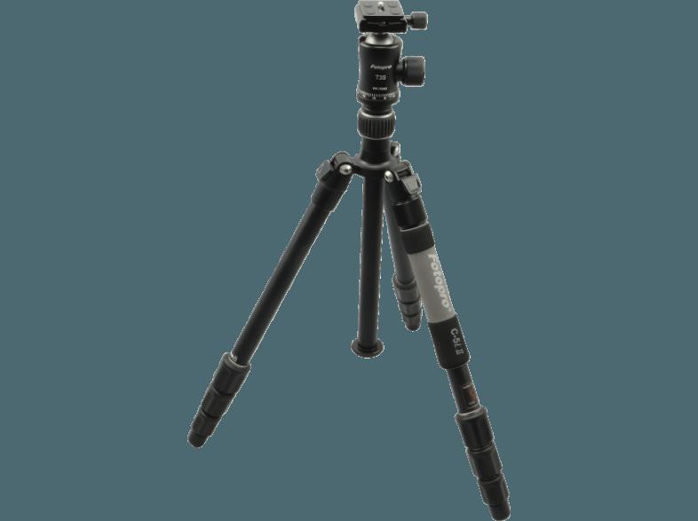 ROLLEI 22505 Fotopro C5I II T3S Dreibein Stativ, Titanium, (Ausziehbar bis 1593 mm)