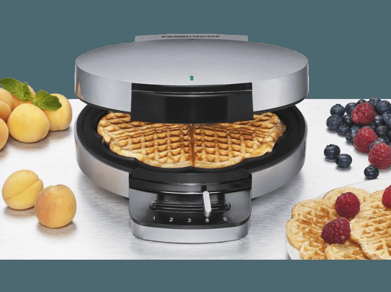 ROMMELSBACHER WA 750 Waffeleisen Silber