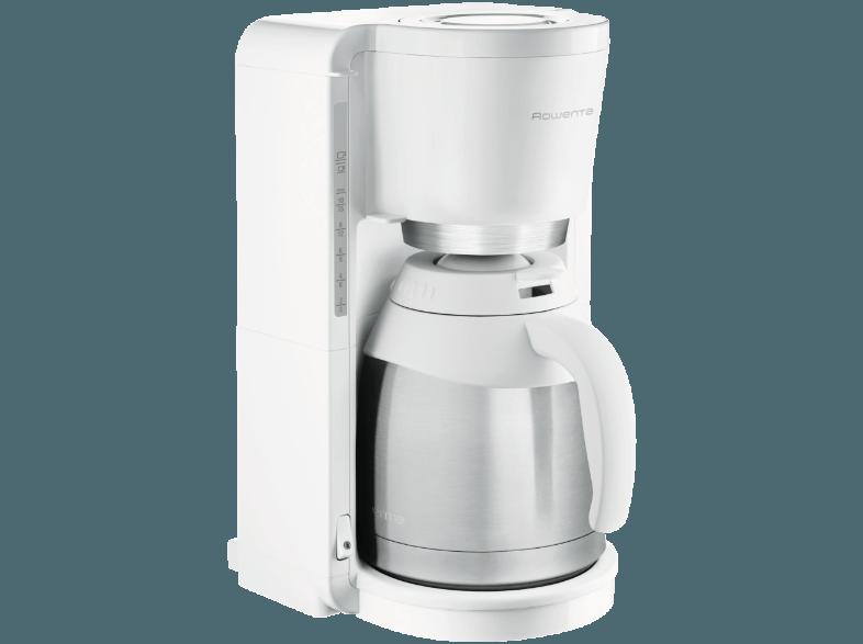 ROWENTA CT 3811 Kaffeemaschine Weiß/Edelstahl (Edelstahl-Isolierkanne mit Durchbrühdeckel (bruchsicher))