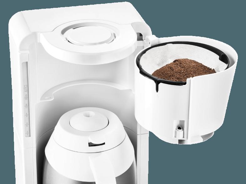 ROWENTA CT 3811 Kaffeemaschine Weiß/Edelstahl (Edelstahl-Isolierkanne mit Durchbrühdeckel (bruchsicher))