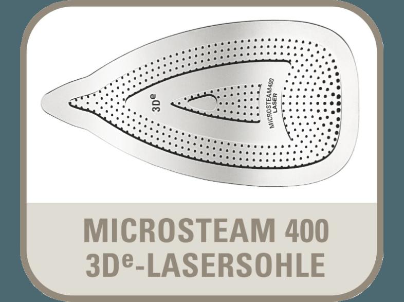 ROWENTA DW 6010  (2400 Watt, Microsteam400 Laser Edelstahlbügelsohle mit 3De Relief)