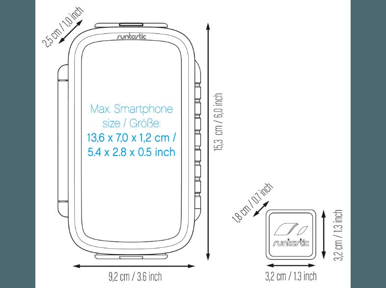 RUNTASTIC RUNCAA1B Bike Case Fahrradhalterung für Android Smartphones Case