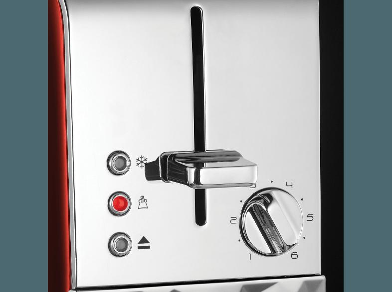 RUSSELL HOBBS 18625-56 JEWELS Toaster Rot (1.1 kW, Schlitze: 2), RUSSELL, HOBBS, 18625-56, JEWELS, Toaster, Rot, 1.1, kW, Schlitze:, 2,