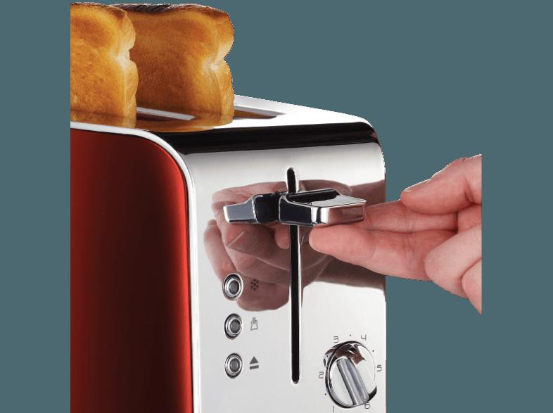 RUSSELL HOBBS 18625-56 JEWELS Toaster Rot (1.1 kW, Schlitze: 2), RUSSELL, HOBBS, 18625-56, JEWELS, Toaster, Rot, 1.1, kW, Schlitze:, 2,