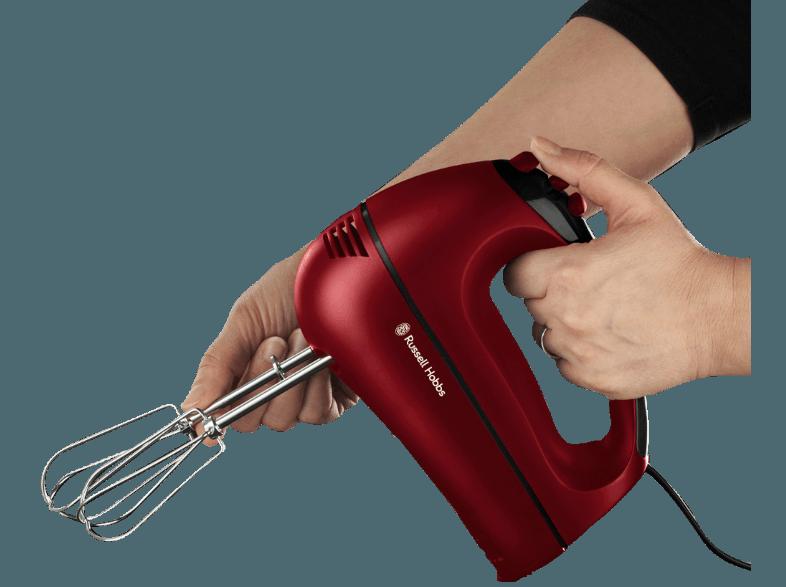 RUSSELL HOBBS 18966-56 DESIRE Handmixer 380 Watt Rot/Schwarz, RUSSELL, HOBBS, 18966-56, DESIRE, Handmixer, 380, Watt, Rot/Schwarz