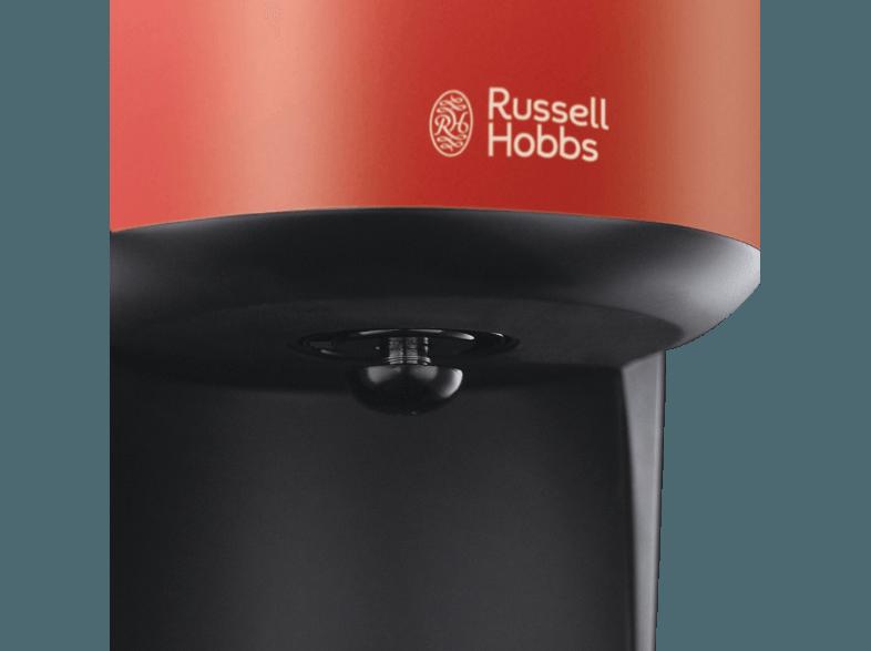 RUSSELL HOBBS 20131-56 COLOURS Kaffeemaschine Rot/Schwarz (Hochwertige Glaskanne)