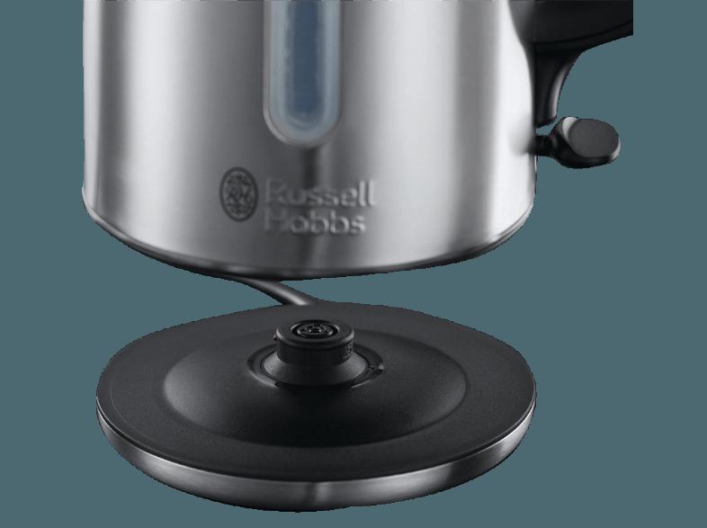 RUSSELL HOBBS 20460-56 Buckingham Wasserkocher Schwarz/Silber (3000 Watt, 1.7 Liter)