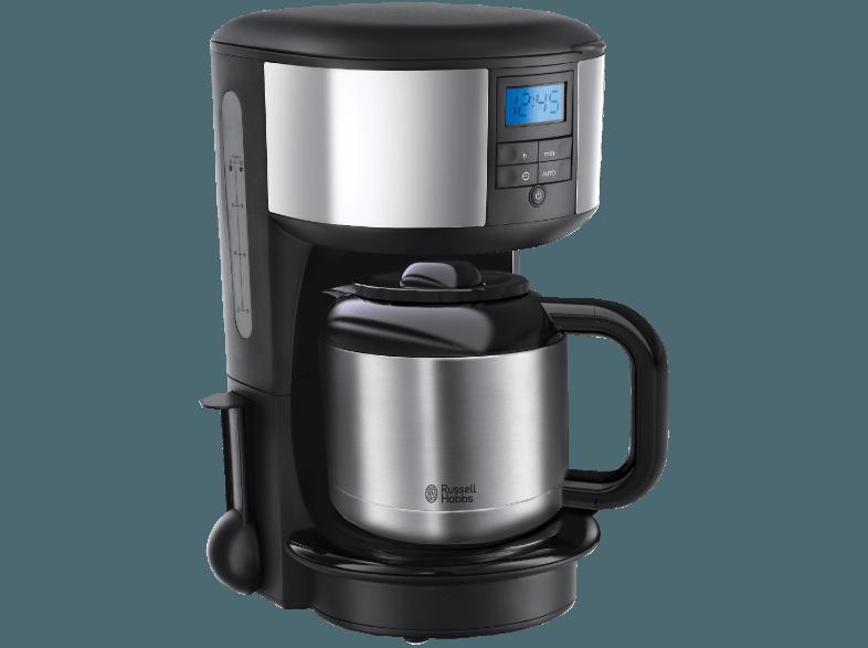 RUSSELL HOBBS 20670-56 CHESTER Filterkaffeemaschine Edelstahl/Schwarz (Isolierkanne, Brausekopf-Technologie - Bessere Kaffee-Extraktion für ein hervo