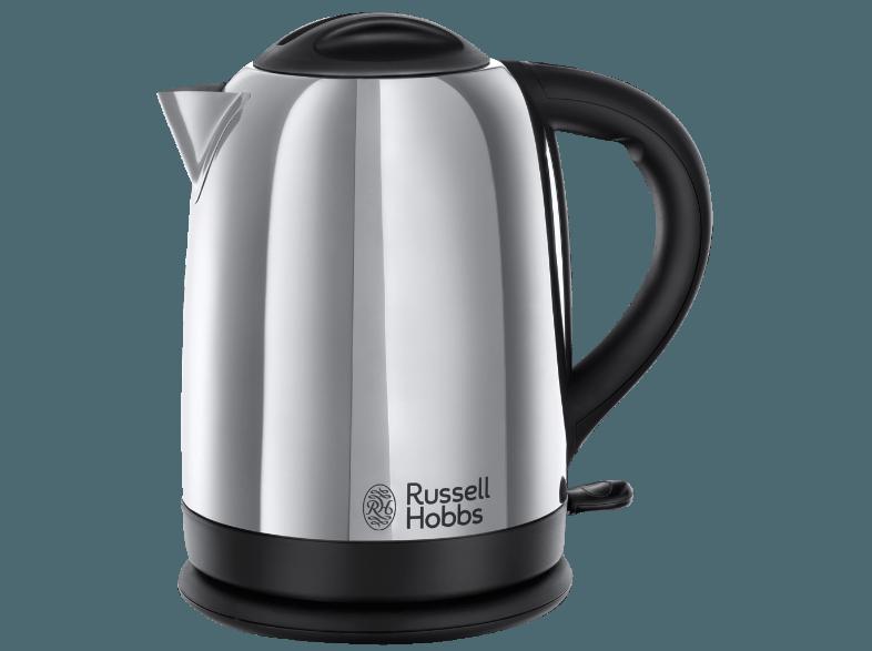 RUSSELL HOBBS 21040-56 Buckingham Wasserkocher Schwarz/Silber (3000 Watt, 1.7 Liter), RUSSELL, HOBBS, 21040-56, Buckingham, Wasserkocher, Schwarz/Silber, 3000, Watt, 1.7, Liter,