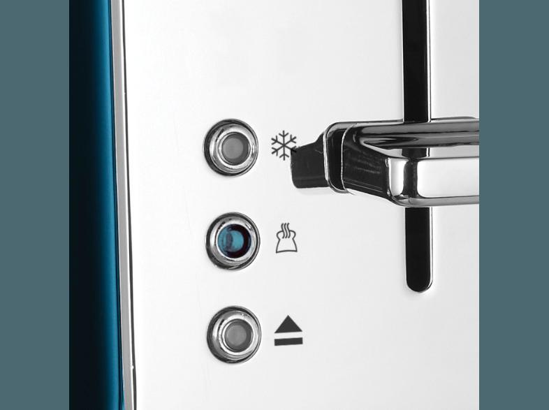 RUSSELL HOBBS 21780-56 JEWELS TOPAZ BLUE Toaster Blau/Edelstahl/Schwarz (1.05 kW, Schlitze: 2)