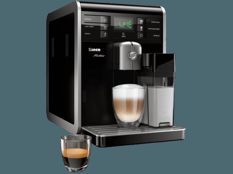 SAECO HD8769/01 Moltio Kaffeevollautomat (Keramikmahlwerk, 1.9 Liter/Jahr, Schwarz matt)