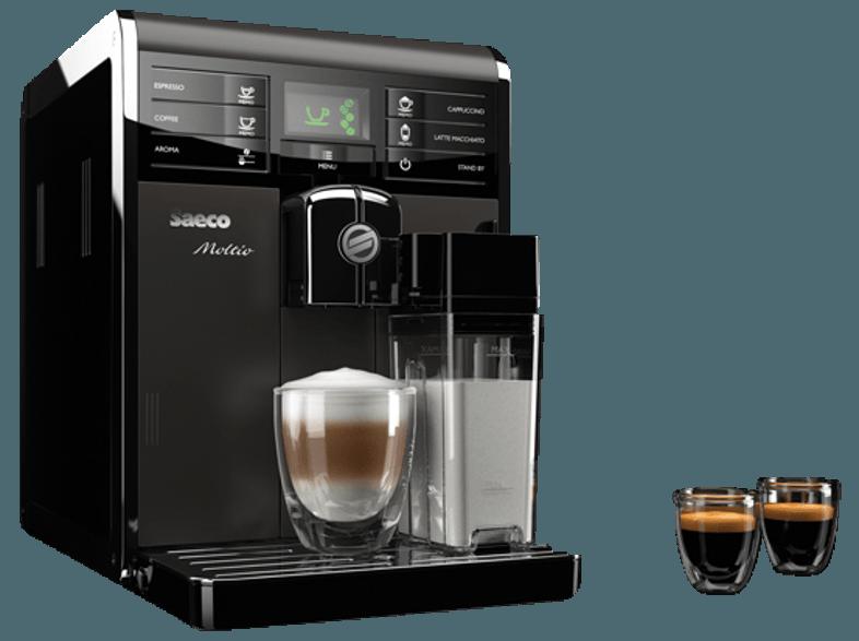 SAECO Saeco HD8869/01 Moltio Kaffeevollautomat (Keramikmahlwerk, 1.9 Liter, Schwarz/Metall)