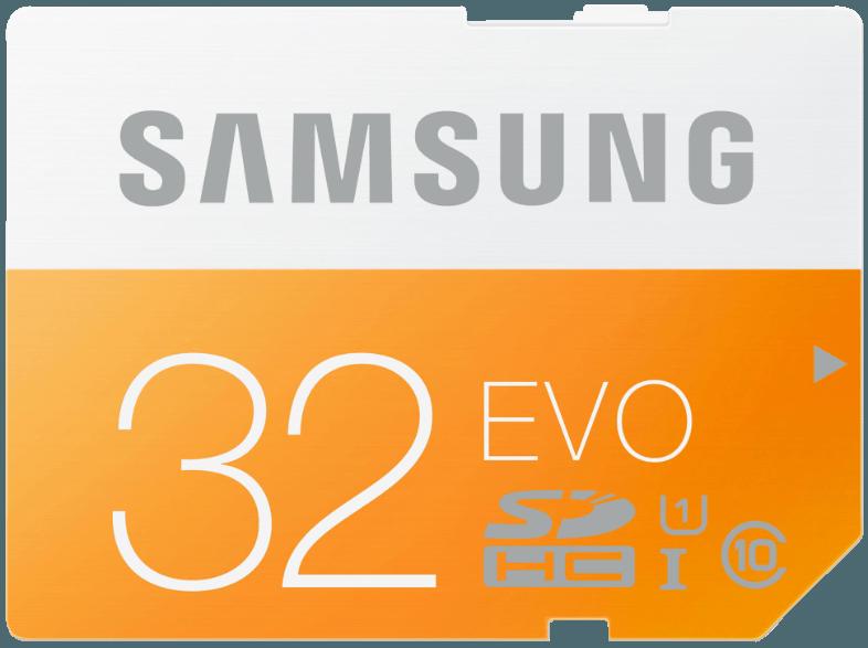 SAMSUNG 32 GB SDHC Speicherkarte Class 10 EVO MB-SP32D , Class 10, 32 GB