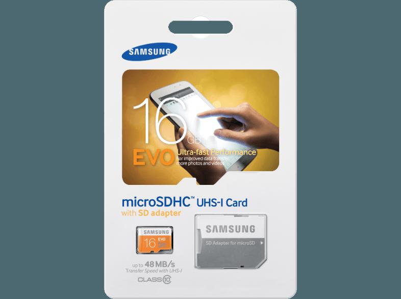 SAMSUNG microSDHC EVO   Adapter MB-MP16DA-EU microSDHC 16 GB