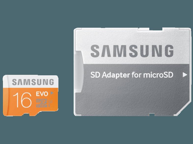 SAMSUNG microSDHC EVO   Adapter MB-MP16DA-EU microSDHC 16 GB, SAMSUNG, microSDHC, EVO, , Adapter, MB-MP16DA-EU, microSDHC, 16, GB