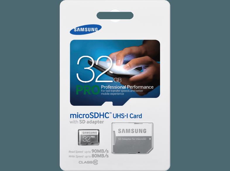 SAMSUNG microSDHC PRO   Adapter MB-MG32DA-EU Micro-SDHC 32 GB, SAMSUNG, microSDHC, PRO, , Adapter, MB-MG32DA-EU, Micro-SDHC, 32, GB