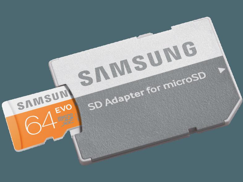 SAMSUNG microSDXC EVO   Adapter MB-MP64DA-EU microSDXC 64 GB, SAMSUNG, microSDXC, EVO, , Adapter, MB-MP64DA-EU, microSDXC, 64, GB