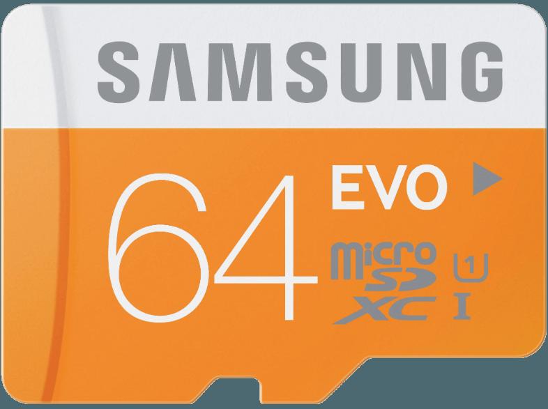 SAMSUNG microSDXC EVO   Adapter MB-MP64DA-EU microSDXC 64 GB, SAMSUNG, microSDXC, EVO, , Adapter, MB-MP64DA-EU, microSDXC, 64, GB