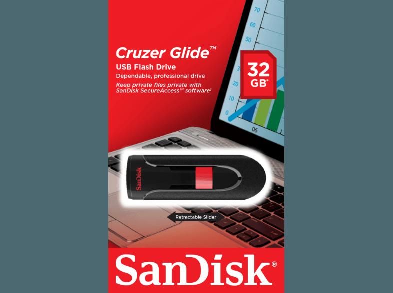 SANDISK 114878 Cruzer Glide SDCZ60-032G-B35 USB Flash-Laufwerk, SANDISK, 114878, Cruzer, Glide, SDCZ60-032G-B35, USB, Flash-Laufwerk