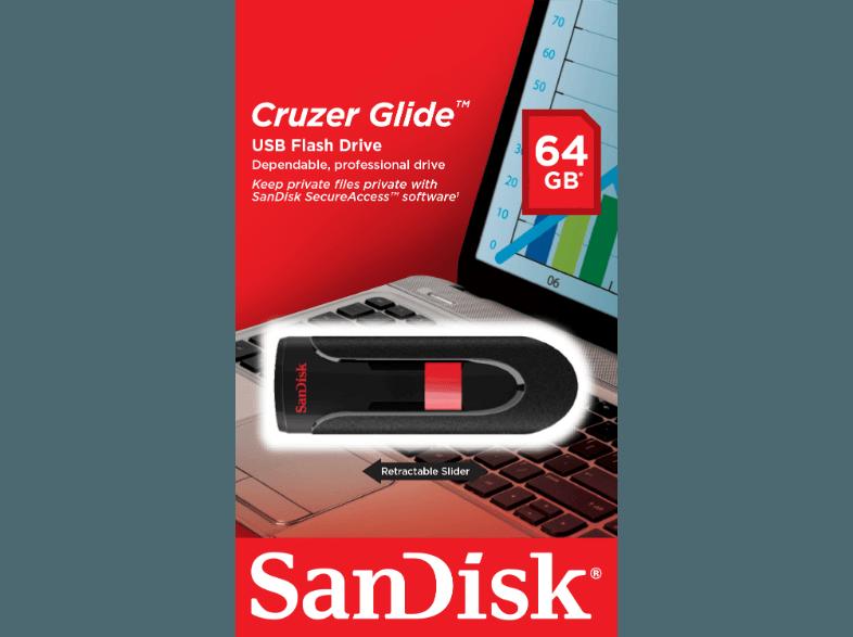 SANDISK 114879 Cruzer Glide SDCZ60-064G-B35 USB Flash-Laufwerk